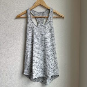 Lululemon Essential Tank Tiger Space Dye Black White Size 2